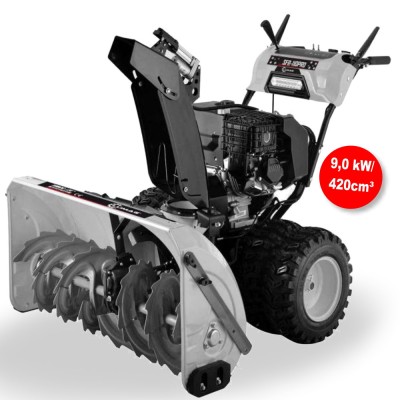 Lumag SFR110PRO PROFI-Schneefräse mit Benzinmotor & Zwillingsbereifung sowie E-Start